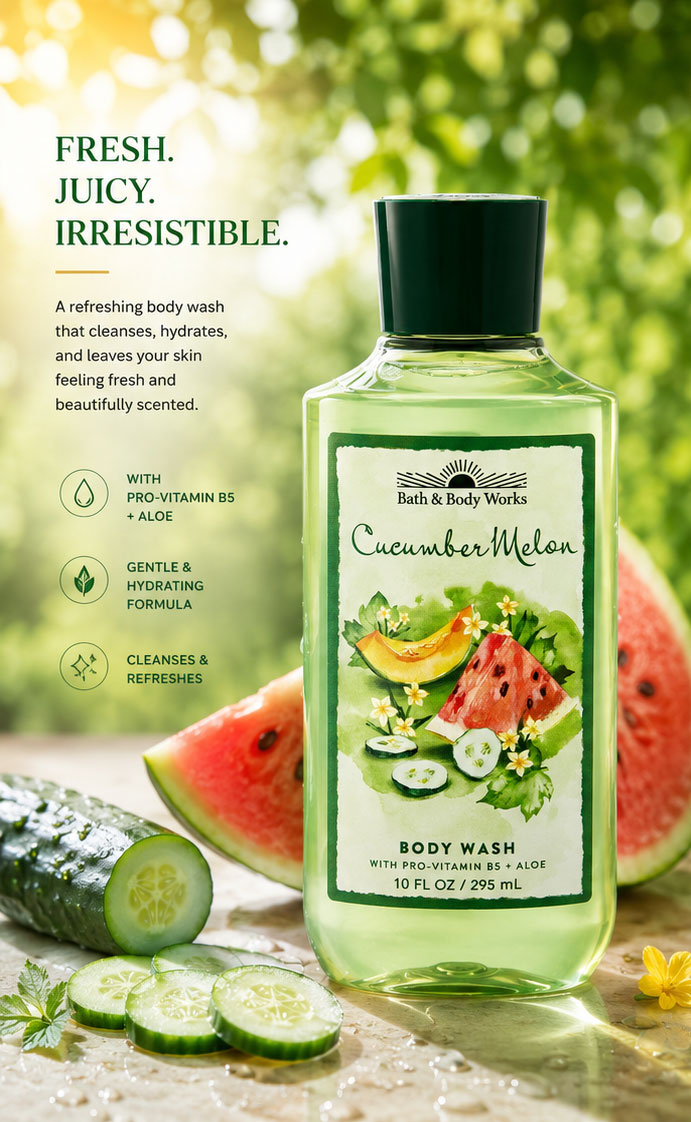بادی واش Cucumber Melon